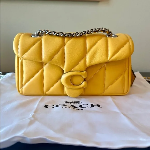 Coach Quilted Tabby 20 in Canary - Picture 1 of 6